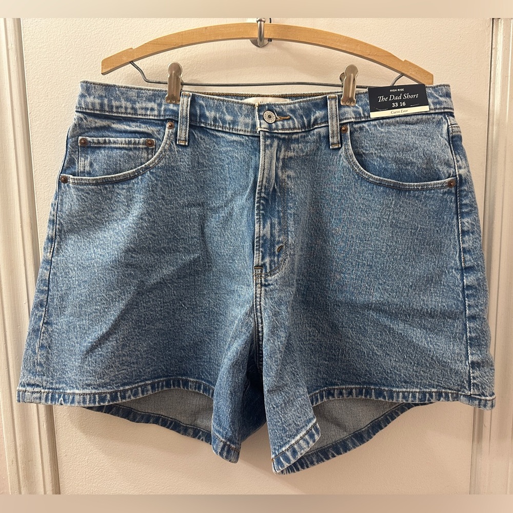 Abercrombie & Fitch Curve Love The Dad Short NWT Sz 16/33